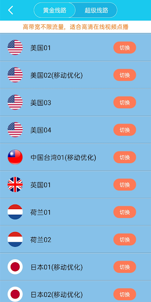 老版本旋风加速免费海外android下载效果预览图